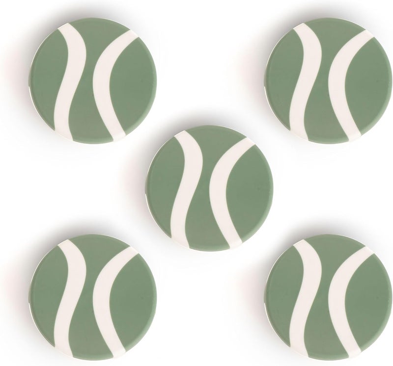 GARDYN Store Caps for Your Hydroponics Growing System & Indoor Garden - Perfect Solution for a Cleaner & More Beautiful Garden - Must-Have for Growing Fewer Than 30 Plants - 5 Pack, Sage Green - Image 1